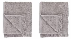 Set di 2 asciugamani in cotone grigio chiaro 30x50 cm Frino - Blomus