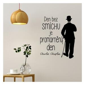 Adesivo da parete con citazione di Charlie Chaplin - Ambiance