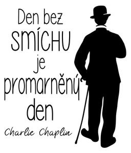Adesivo da parete con citazione di Charlie Chaplin - Ambiance
