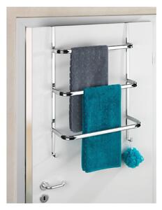 Porta asciugamani autoportante in argento Porta asciugamani cromato, 21 x 54 cm Irpinia - Wenko