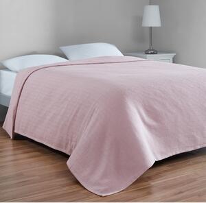 Copriletto in cotone rosa per letto matrimoniale 200x230 cm Serenity - Mijolnir