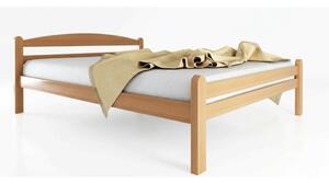 Letto matrimoniale di colore naturale in faggio massiccio con rete inclusa 180x200 cm Bellariva – B.E.S