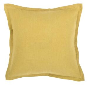 Cuscino verde e giallo con lino , 45 x 45 cm - Tiseco Home Studio