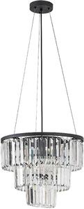 Rabalux 72265 Lampadario famiglie metallo nero