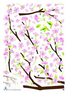 Set di adesivi di rami d'albero Fiori rosa - Ambiance