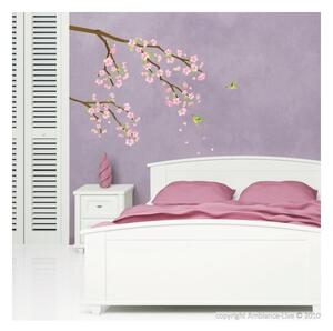 Set di adesivi di rami d'albero Fiori rosa - Ambiance