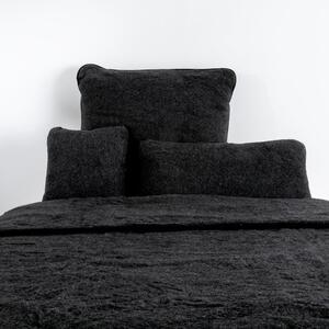 Copriletto in lana nera 200x240 cm - Native Natural