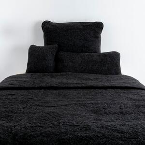 Copriletto in lana nera 200x240 cm - Native Natural