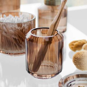 Bicchiere di vetro marrone per spazzolini da denti Vision - Mette Ditmer Denmark