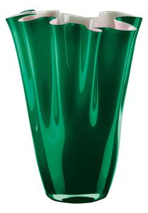 ONLYLUX Vaso Wave H 30 cm Opale Verde Bosco