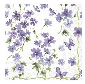 Tovaglioli di carta in set da 20 pezzi Purple Spring - IHR
