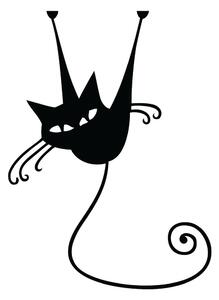 Adesivo nero sull'interruttore Acrobat Cat - Ambiance