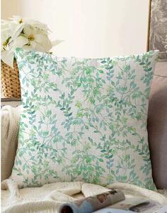 Federa in misto cotone beige e verde Twiggy, 55 x 55 cm - Minimalist Cushion Covers