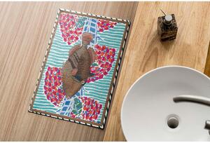 Tappeto bagno turchese 40x60 cm Tufted Fish - Really Nice Things