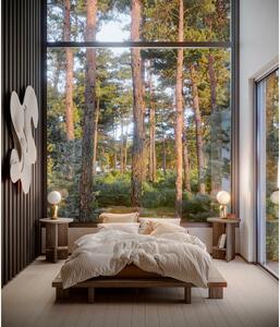 Letto matrimoniale marrone in legno di pino con griglia 160x200 cm Japan - Karup Design