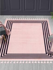 Tappeto rosa lavabile 200x80 cm - Vitaus