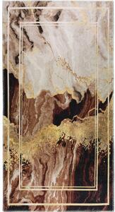 Tappeto lavabile marrone/crema 80x150 cm - Vitaus
