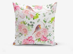 Federa in misto cotone Uccello colorato Duro, 45 x 45 cm - Minimalist Cushion Covers