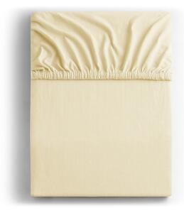Lenzuolo da collezione in jersey elasticizzato crema, 120/140 x 200 cm Amber - DecoKing