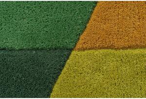 Tappeto rotondo in lana giallo/verde ø 160 cm Prism - Flair Rugs