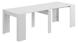 Tavolo consolle allungabile da pranzo in legno bianco per cucina design moderno - Fores