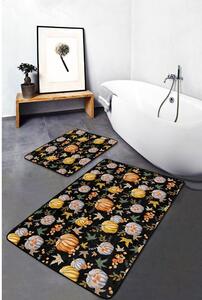 Tappetini da bagno nero-arancio in set di 2 pezzi 60x100 cm - Mila Home