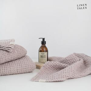 Asciugamani e teli da bagno rosa chiaro in un set di 3 pezzi Powder - Linen Tales