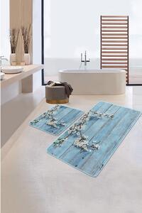 Tappetini da bagno blu in set da 2 60x100 cm - Mila Home