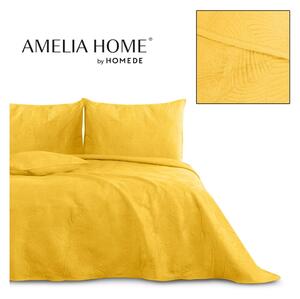 Copriletto arancione e giallo per letto matrimoniale 200x220 cm Palsha - AmeliaHome