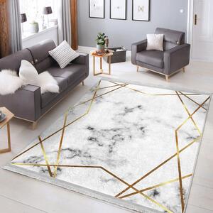 Tappeto in bianco-oro 80x150 cm - Mila Home