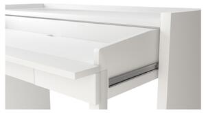 Tavolo da lavoro con piano bianco 36x110 cm Mel - Woodman
