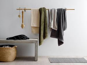 Asciugamano in spugna di cotone verde oliva, 140 x 70 cm Comfort Organic - Södahl