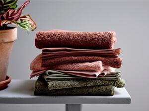 Asciugamano in spugna di cotone verde oliva, 140 x 70 cm Comfort Organic - Södahl