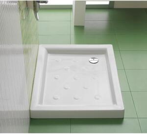 Piatto doccia ceramica Julieta 90 x 72 cm bianco