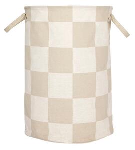 Cesta per il bucato beige/color crema in tessuto Chess – OYOY Living Design