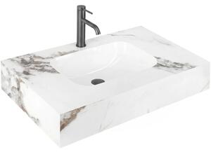 Lavabo sospeso REA Aresa Cold Jade 80