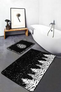 Tappetini da bagno bianchi e neri in set da 2 pezzi 60x100 cm - Mila Home
