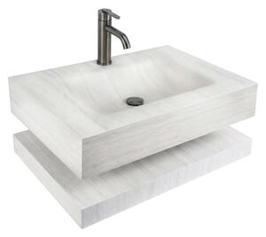 Lavabo sospeso con mensola Rea Apollo Muralto Roma 80
