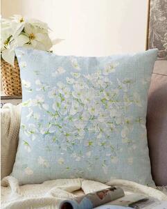 Federa blu in misto cotone Blossom, 55 x 55 cm - Minimalist Cushion Covers