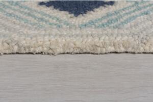 Tappeto in lana blu/grigio 120x170 cm Marco - Flair Rugs