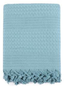 Copriletto in cotone blu per letto matrimoniale , 220 x 240 cm Peacook - Mijolnir
