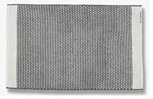 Tappetino da bagno in tessuto bianco e nero 50x80 cm Grid - Mette Ditmer Denmark