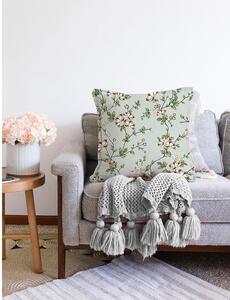 Federa verde in misto cotone Blooming, 55 x 55 cm - Minimalist Cushion Covers