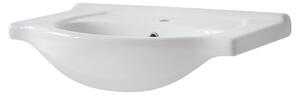 Lavabo da incasso in Vetroceramica CFP 65 cm, bianco lucido
