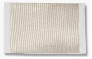 Tappetino da bagno in tessuto bianco e beige 50x80 cm Grid - Mette Ditmer Denmark