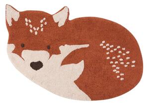 Tappeto in cotone marrone castagno, 70 x 110 cm Little Wolf - Nattiot