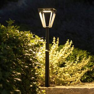 Lampione LED solare Metro con sensore, grigio