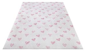 Tappeto per bambini rosa e bianco 120x170 cm Hearts - Hanse Home