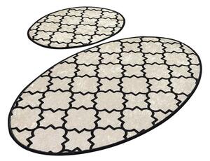 Set di 2 tappetini da bagno ovali Rustico - Foutastic