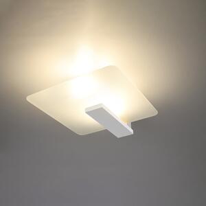 Lampada da soffitto bianca con paralume in vetro 40x47,5 cm Parola - Nice Lamps
